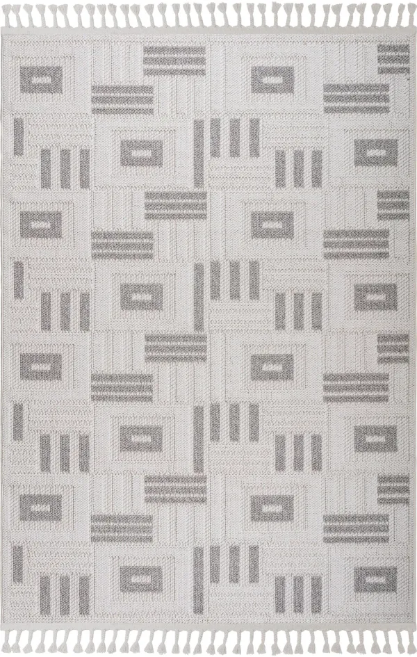 Gaia 8' x 11' Area Rug - Beige/Gray