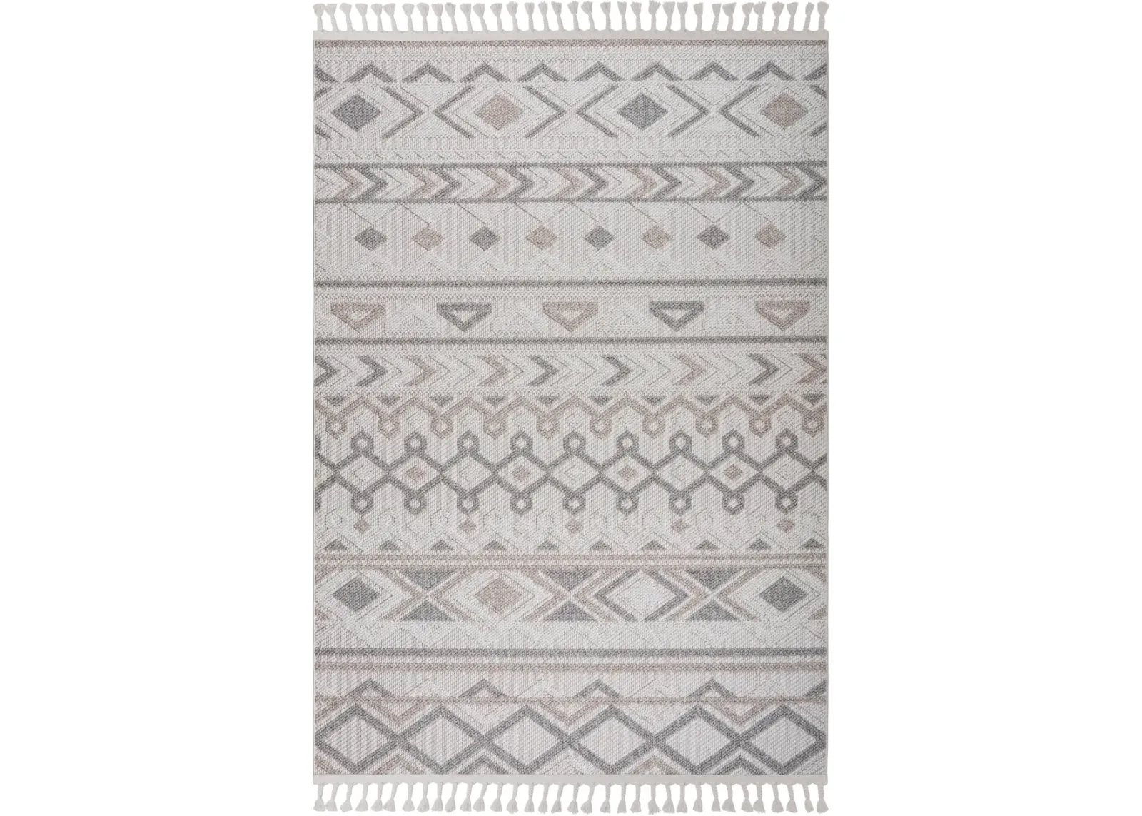 Arwen 5' x 8' Area Rug - Beige/Gray