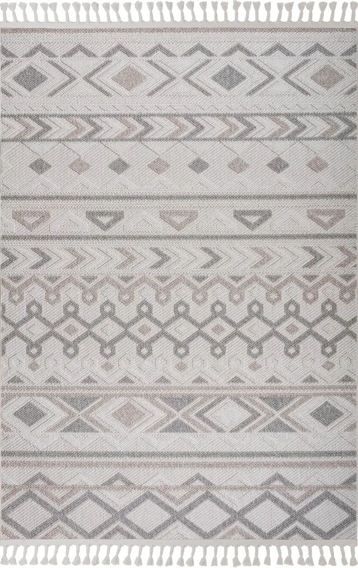 Arwen 5' x 8' Area Rug - Beige/Gray