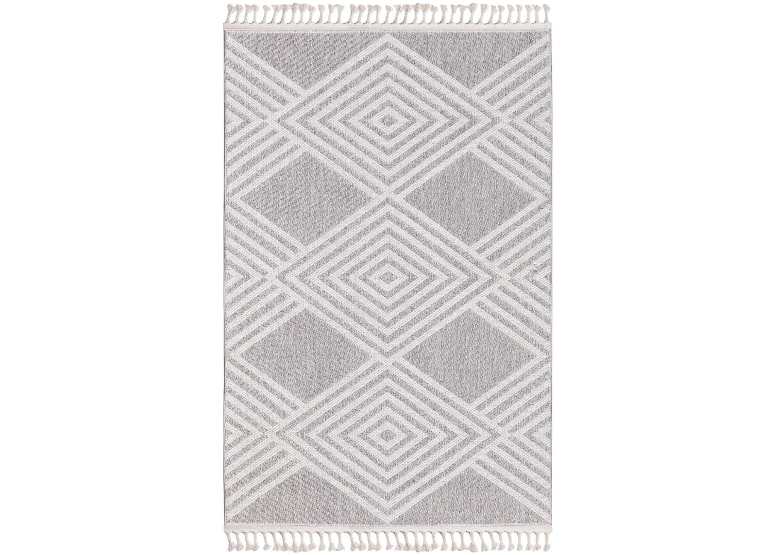 Cassia 5' x 8' Area Rug - Gray/White