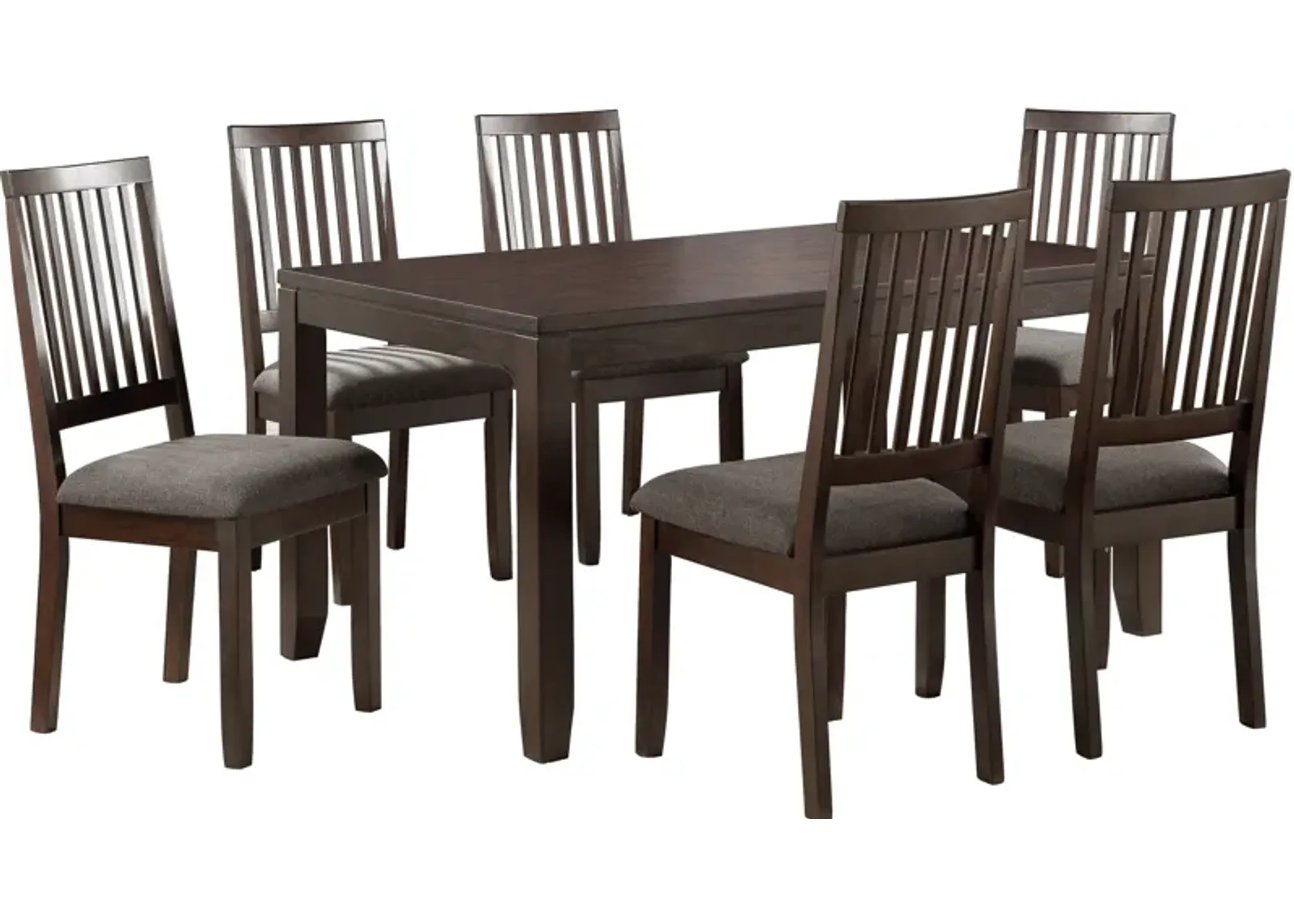 Leandra Dining Table and 6 Dining Chairs