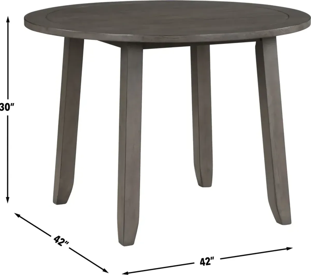 Leandra Round Dining Table and 4 Dining Chairs