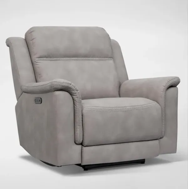 Legacy Dual-Power Recliner - Gray