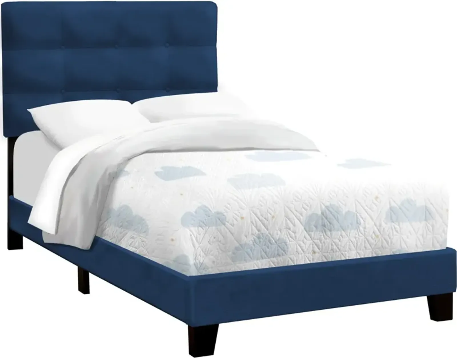 Luella Twin Upholstered Bed - Blue