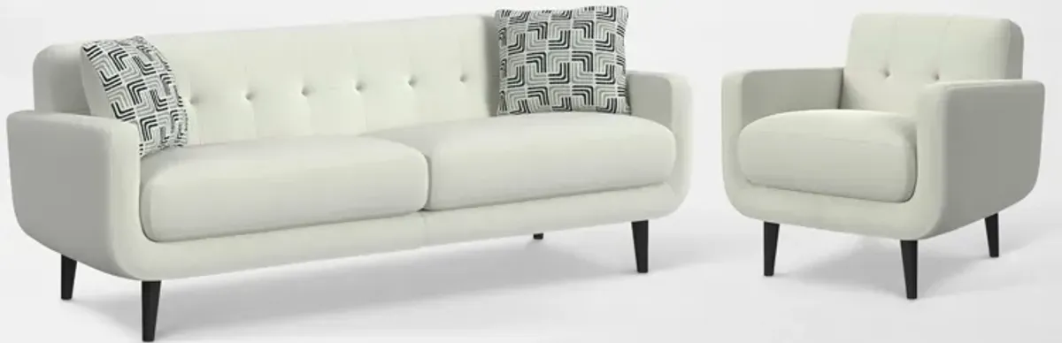 Miranda Sofa and Accent Chair Set