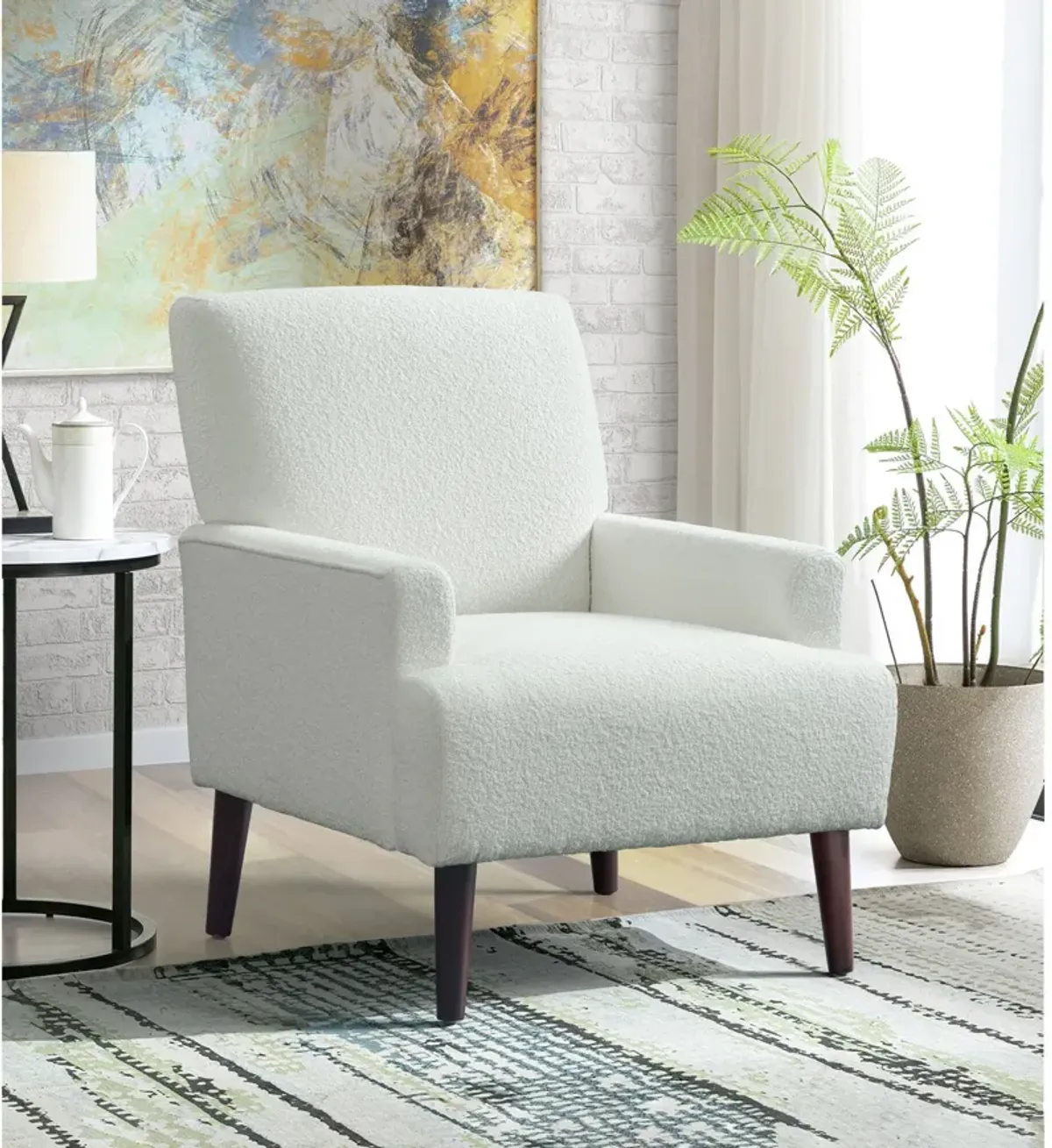 Arla Accent Chair - White