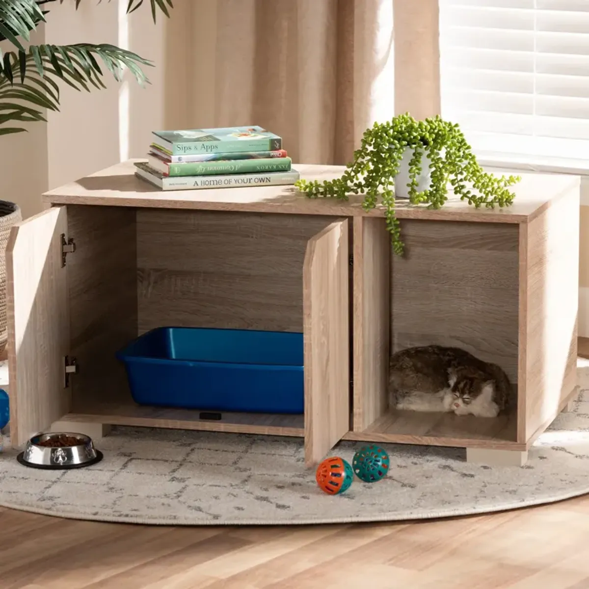 Binx Litter Box Enclosure - Oak