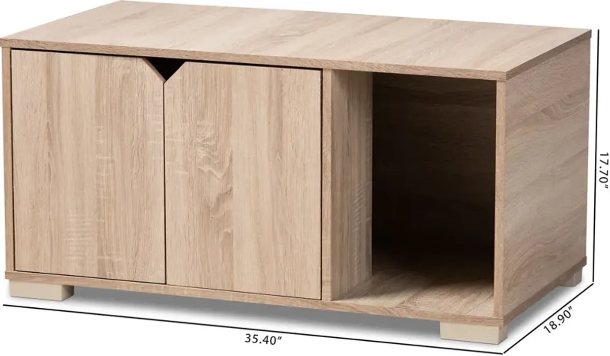 Binx Litter Box Enclosure - Oak