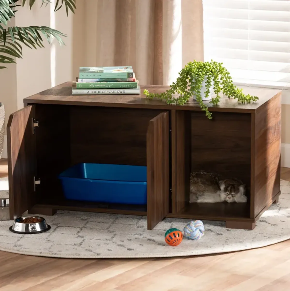 Binx Litter Box Enclosure - Walnut