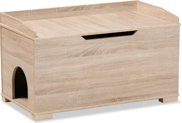 Ziggy Litter Box Enclosure - Oak
