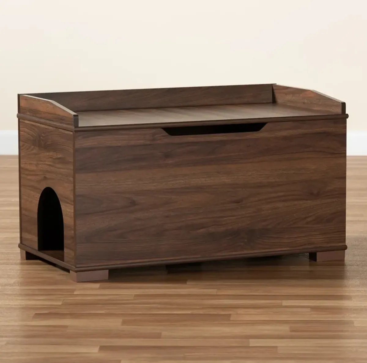 Ziggy Litter Box Enclosure - Walnut