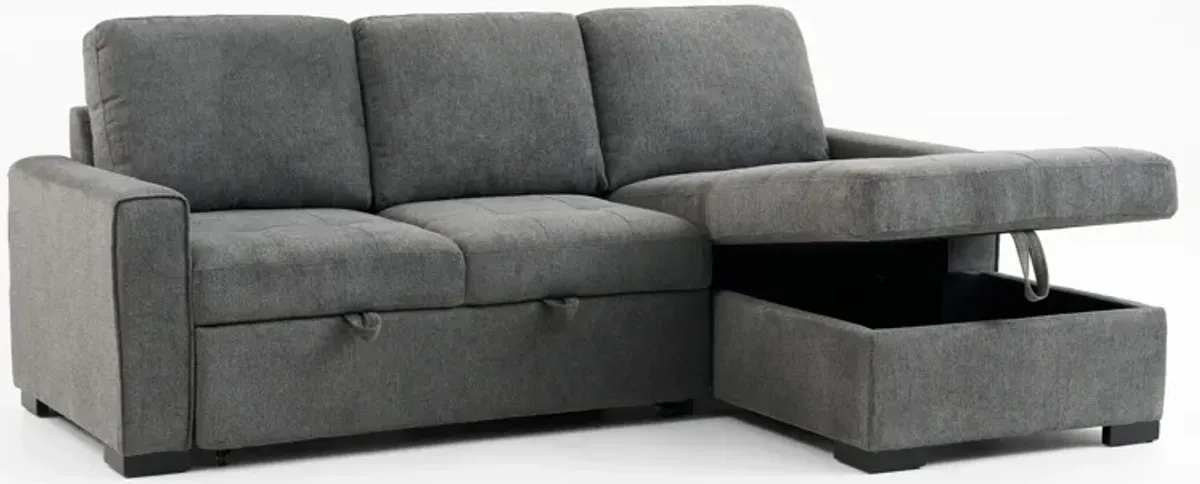 Bali Media Sleeper Sectional with Storage Chaise