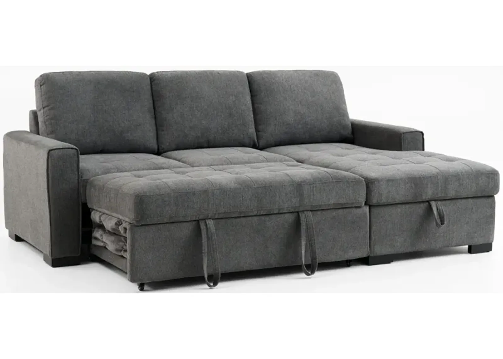 Bali Media Sleeper Sectional with Storage Chaise