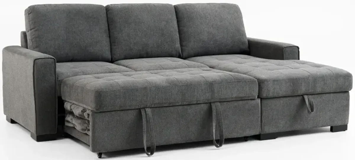 Bali Media Sleeper Sectional with Storage Chaise