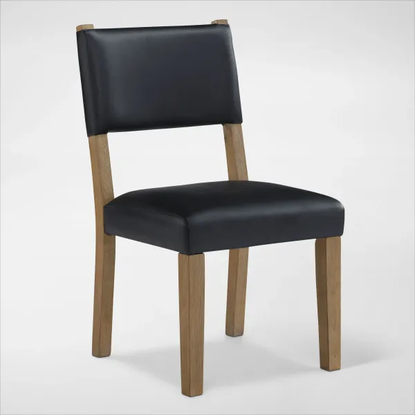 Auburn Upholstered Dining Chair - Black/Natural Legs