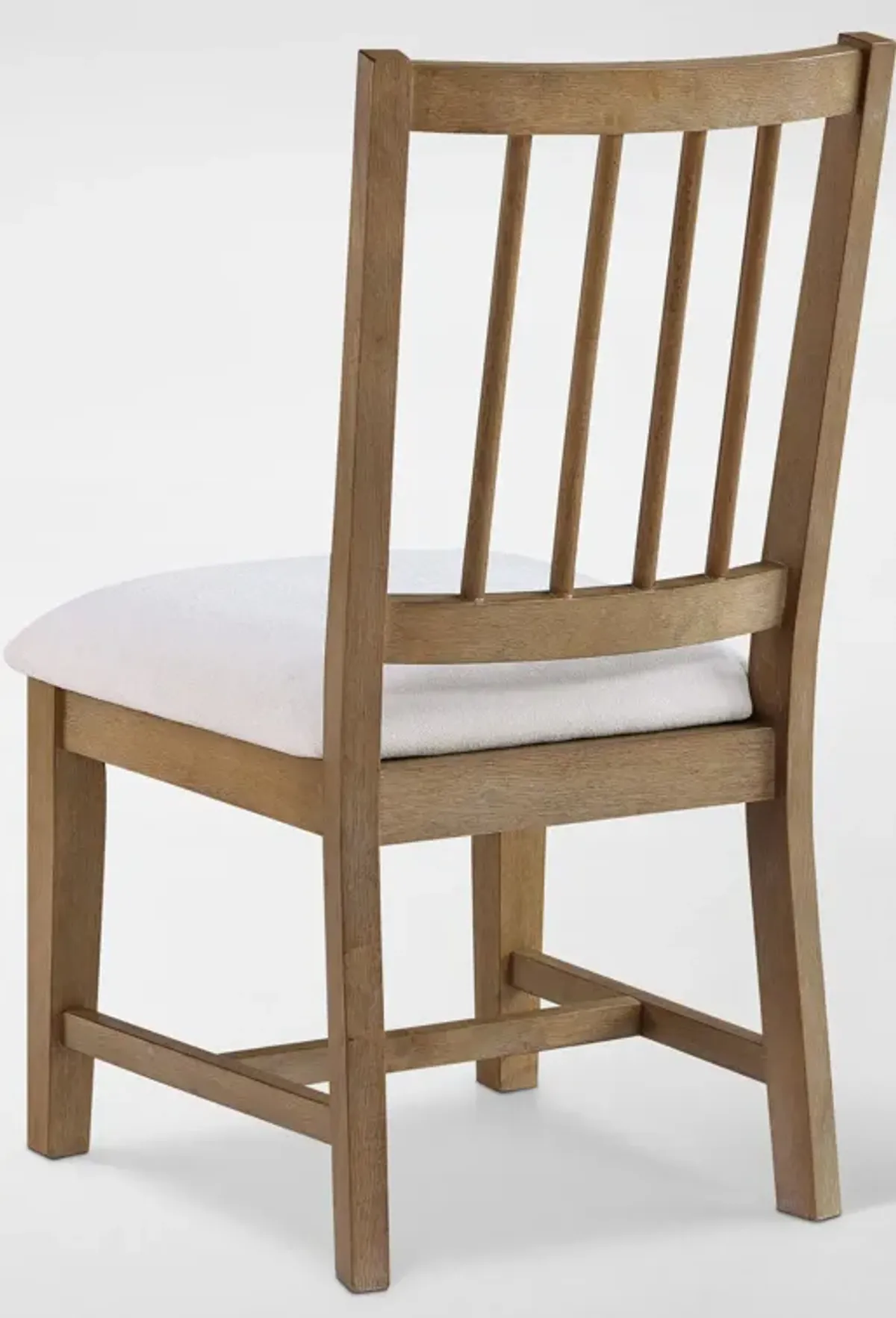 Auburn Spindle-Back Dining Chair - White/Natural Legs