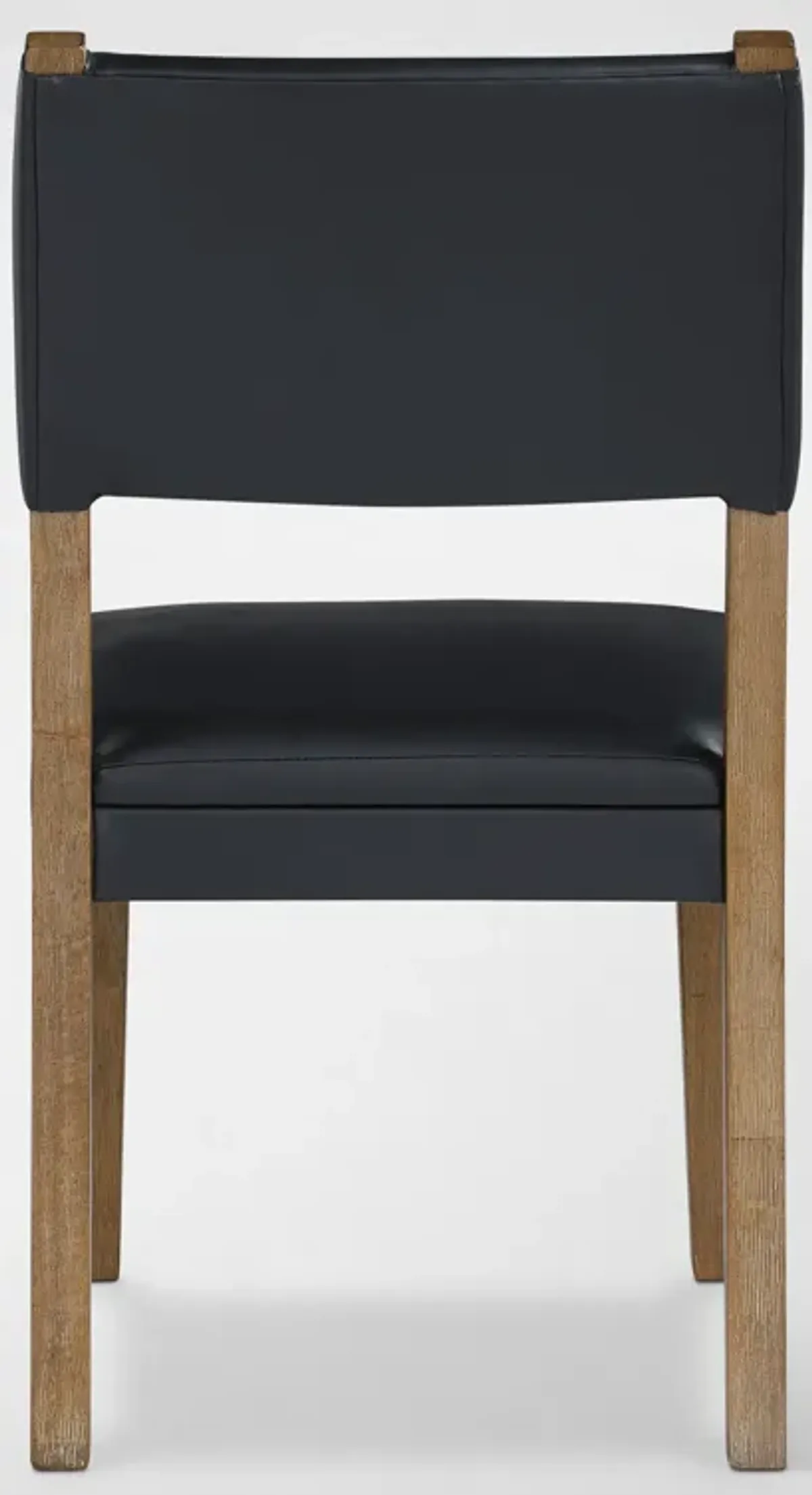 Auburn Dining Table and 4 Upholstered Dining Chairs - Black/Natural Legs