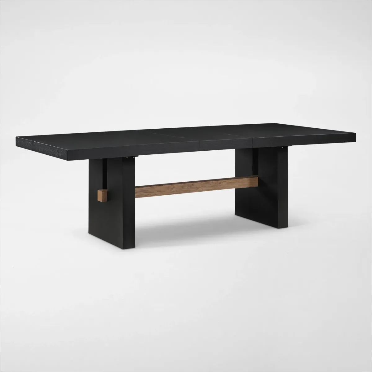 Auburn Dining Table and 4 Host Chairs - Black/Natural Legs