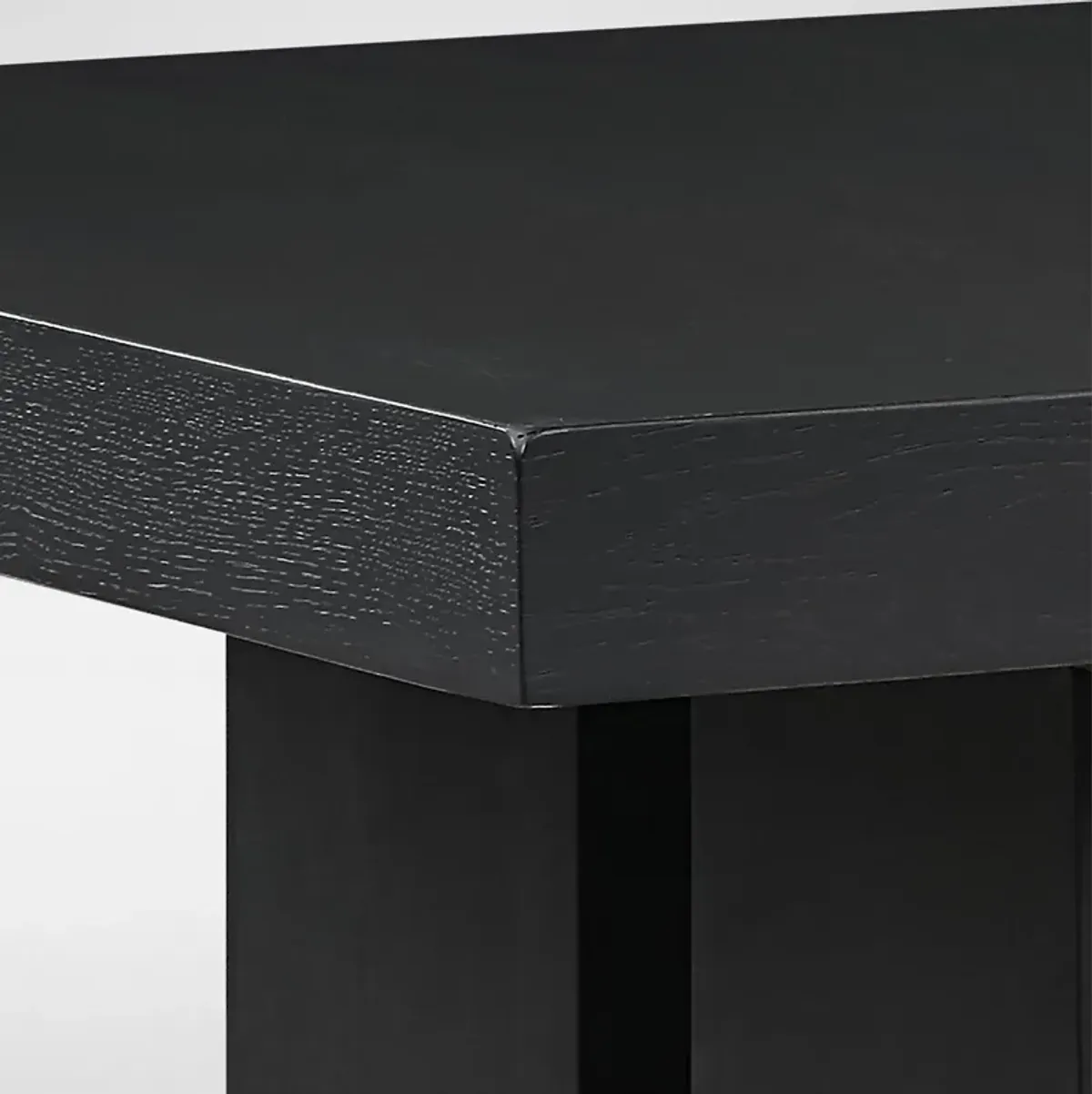 Auburn Dining Table and 4 Host Chairs - Black/Natural Legs