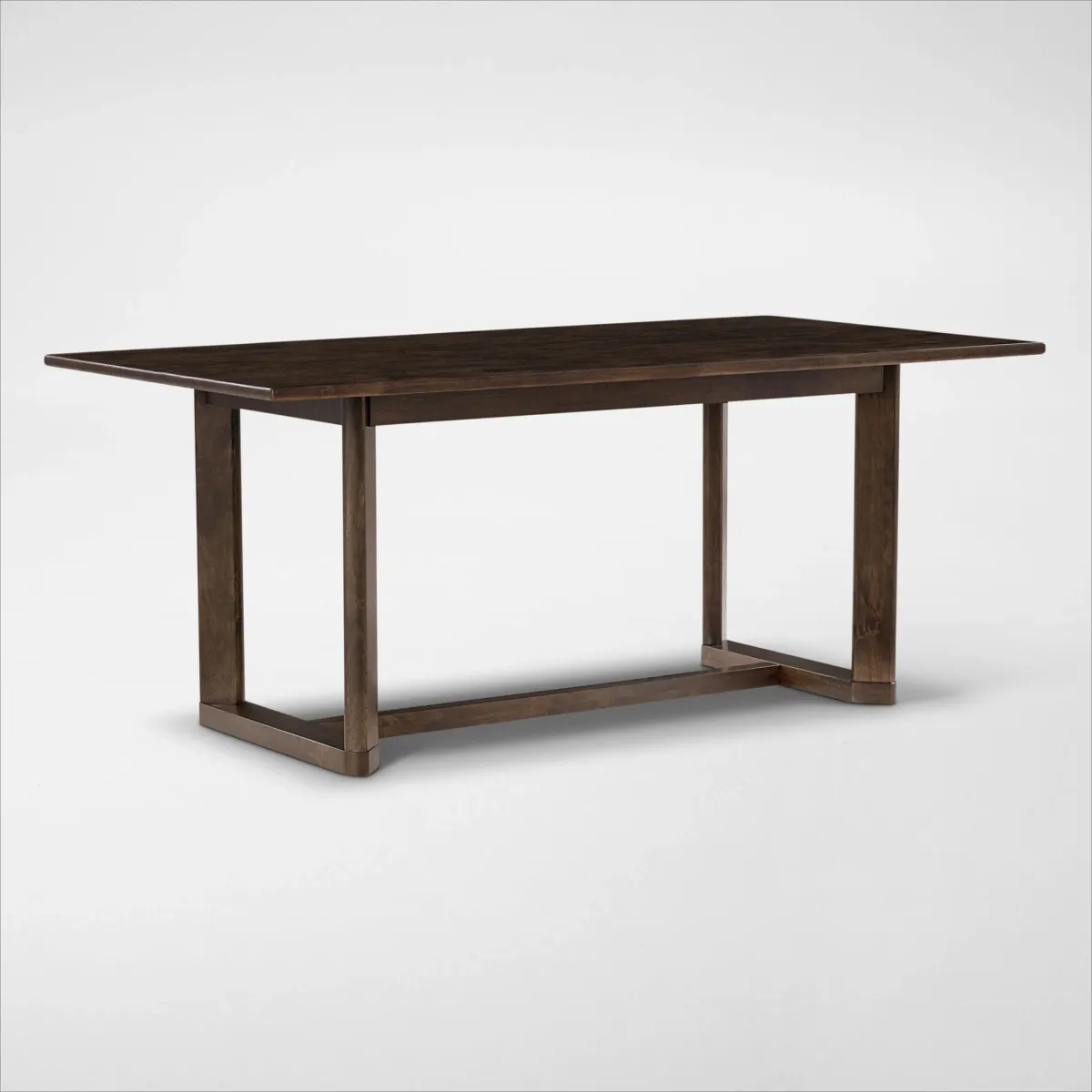 Boca Solid Wood Dining Table - Brown