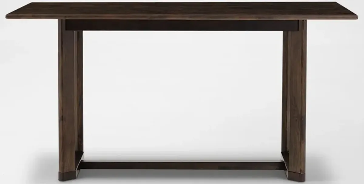 Boca Solid Wood Counter-Height Dining Table - Brown