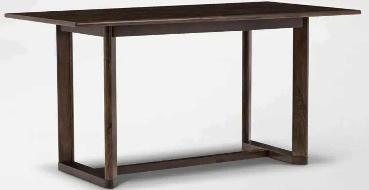 Boca Solid Wood Counter-Height Dining Table - Brown