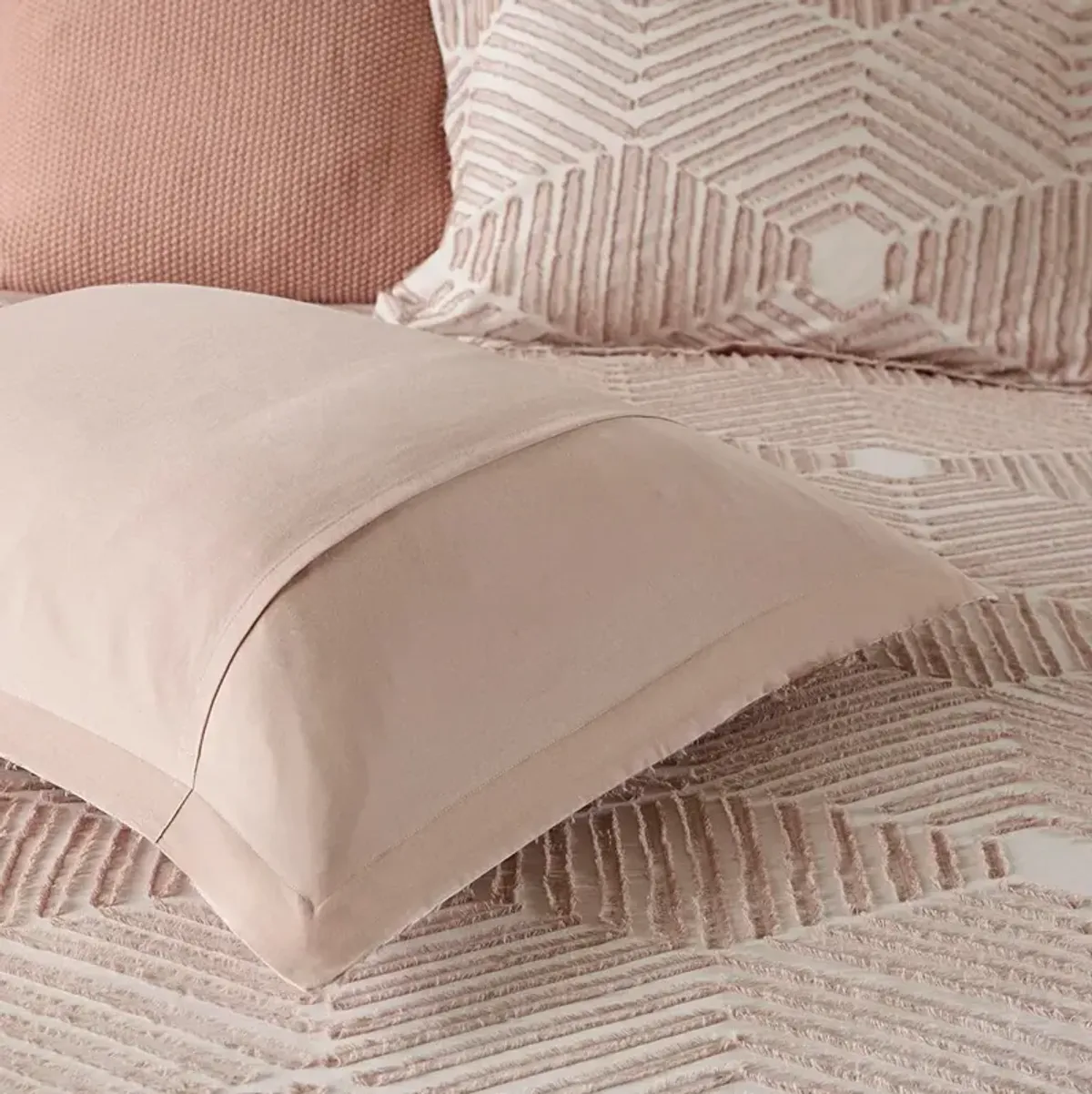 Draven Full/Queen Comforter Set - Blush