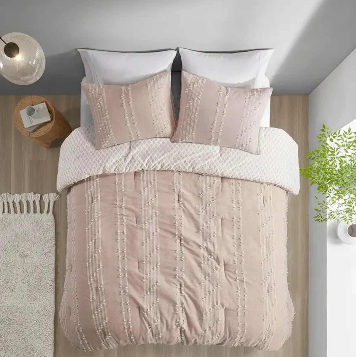 Kensley Full/Queen Comforter Set - Blush