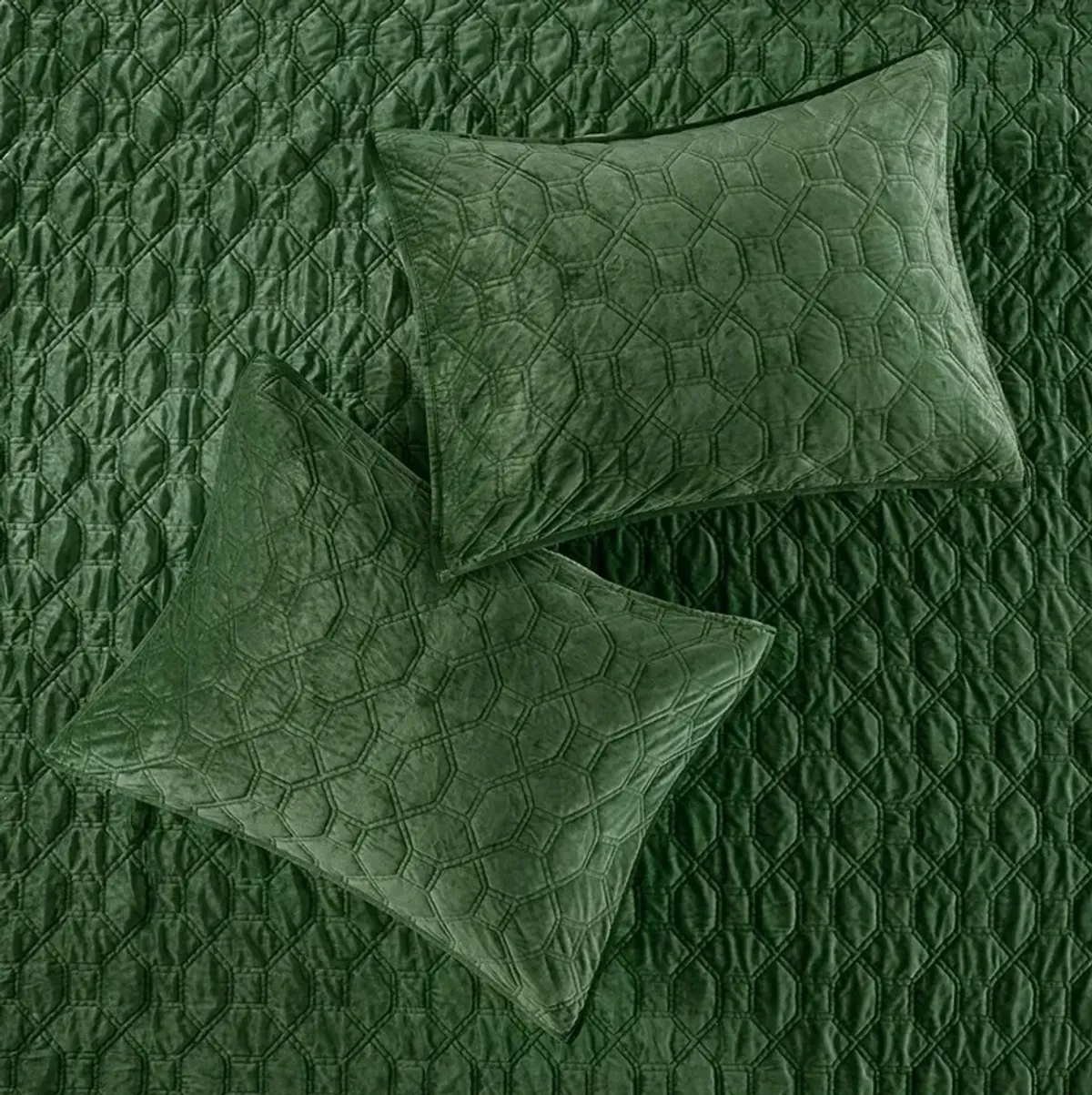 Coraline Full/Queen Quilt Set - Green