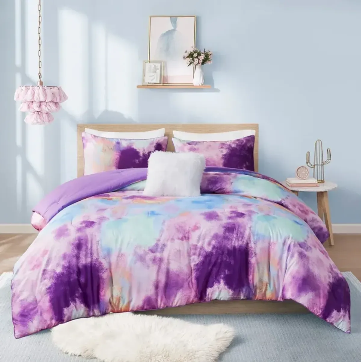 Emberly King/California King Comforter Set - Lavender