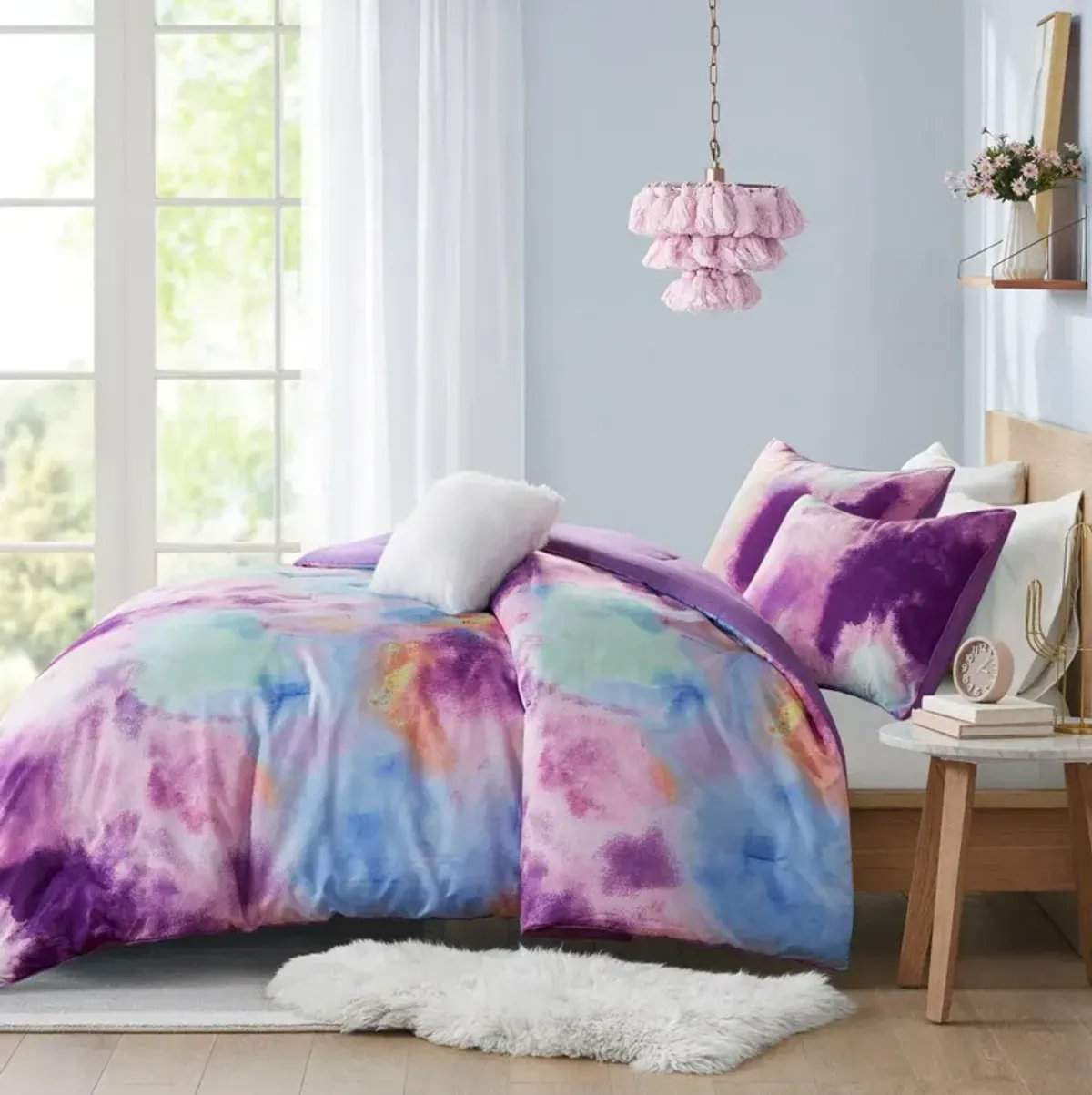 Emberly King/California King Comforter Set - Lavender