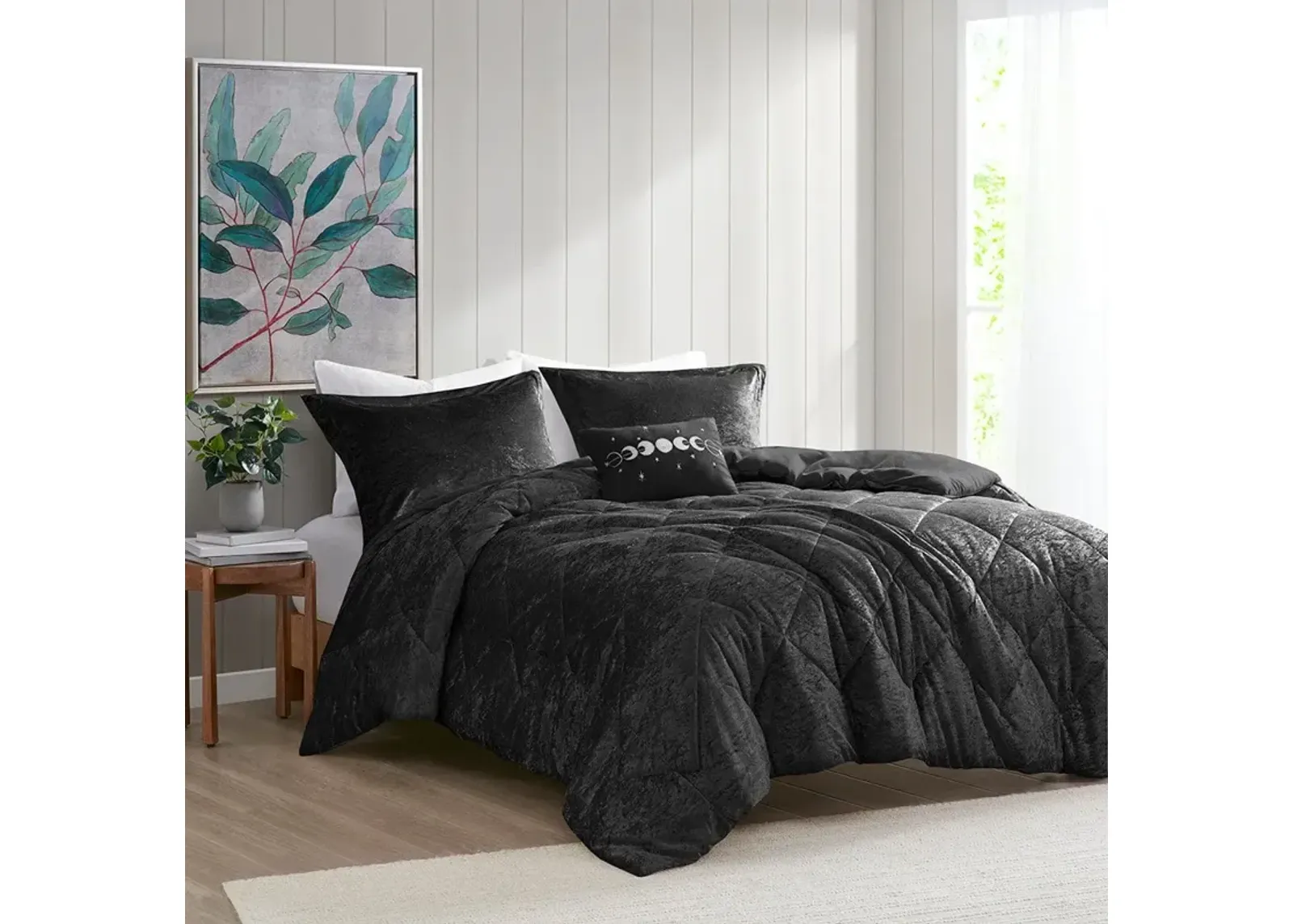 Briella Twin/Twin XL Duvet Cover Set - Black