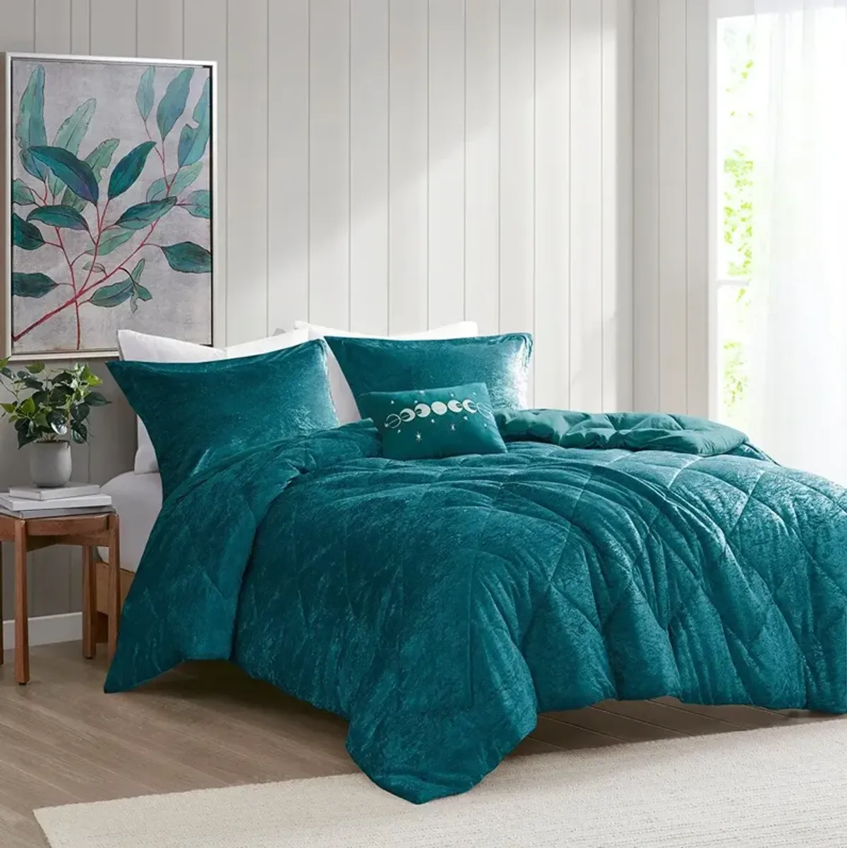 Briella King/California King Duvet Cover Set - Teal