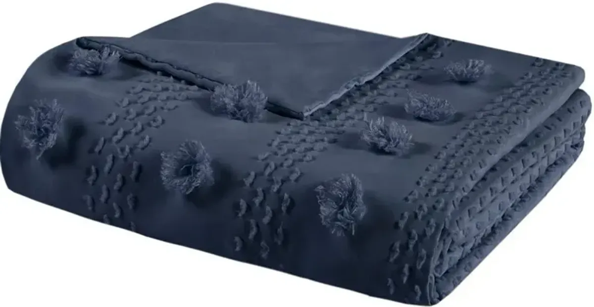 Kamila Twin/Twin XL Duvet Cover Set - Navy