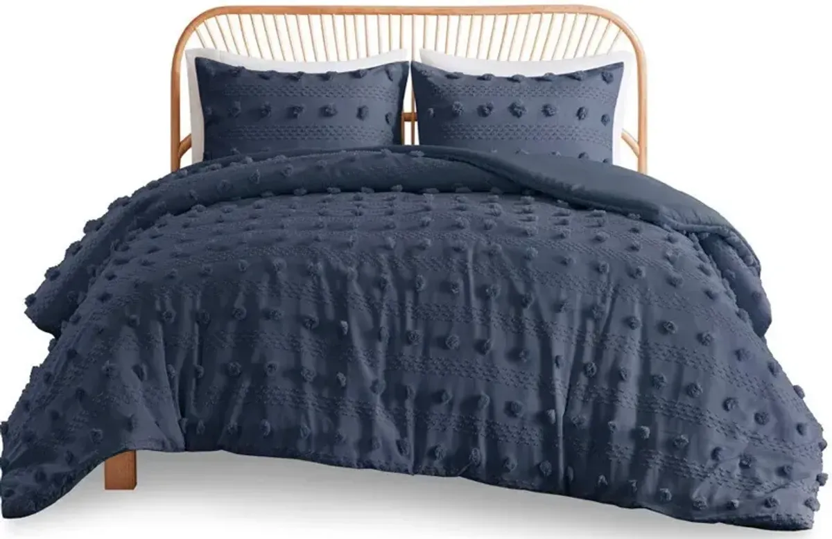 Kamila Twin/Twin XL Duvet Cover Set - Navy