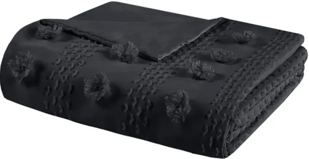 Kamila Twin/Twin XL Duvet Cover Set - Black