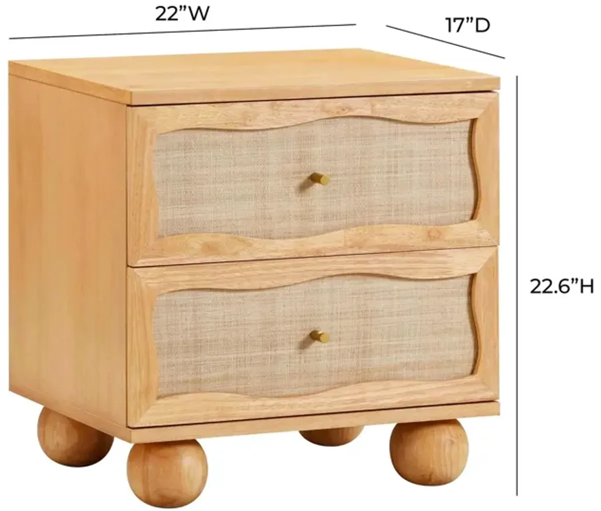 Malta 2-Drawer Nightstand