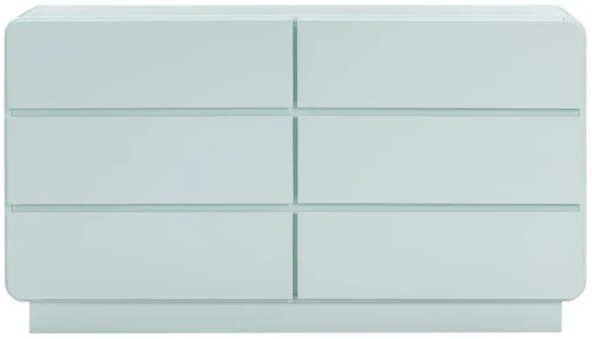 Veria 6-Drawer Dresser - Blue