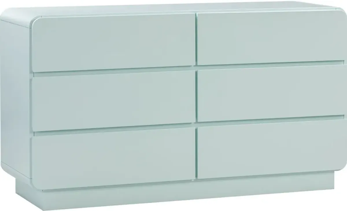 Veria 6-Drawer Dresser - Blue