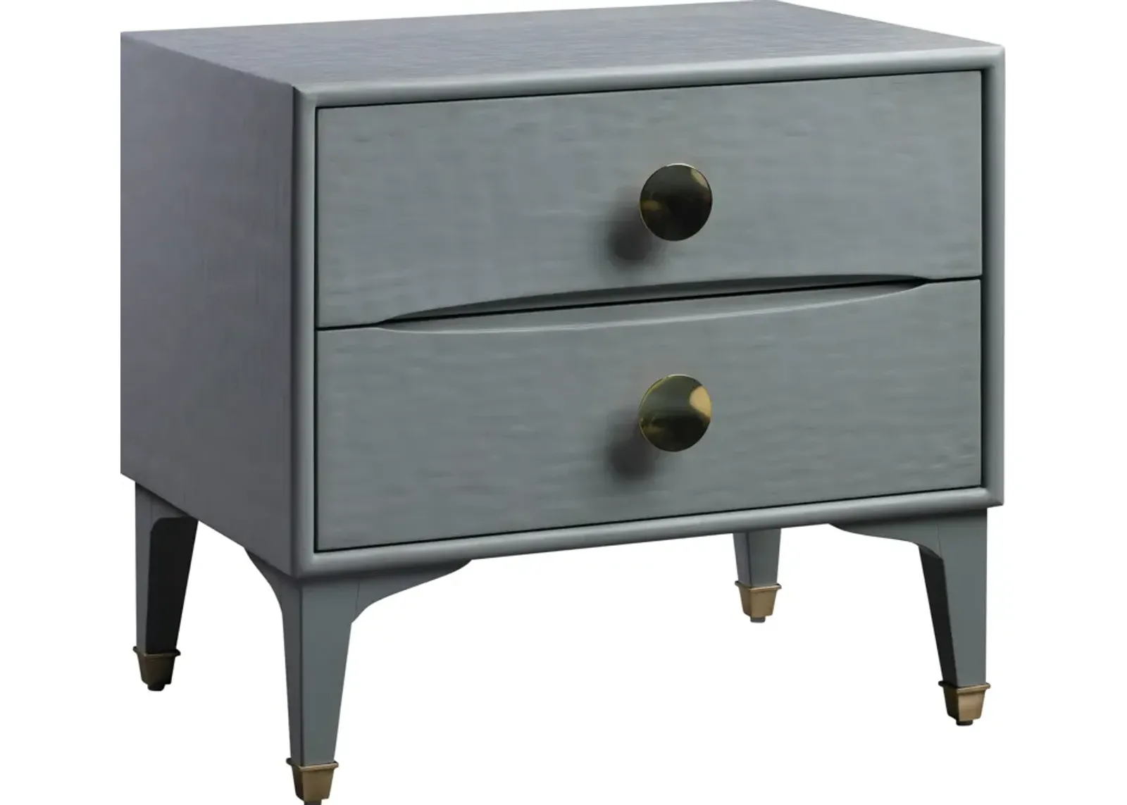 Heather 2-Drawer Nightstand - Gray