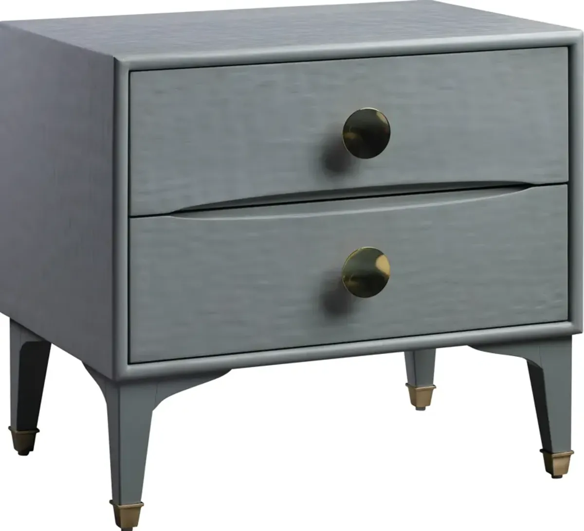 Heather 2-Drawer Nightstand - Gray