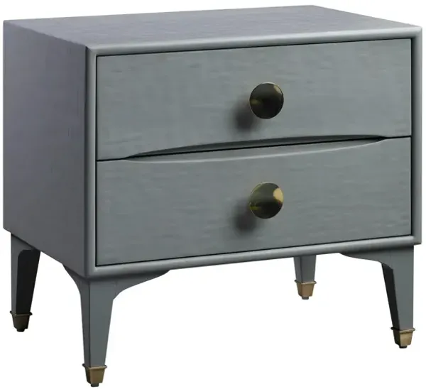 Heather 2-Drawer Nightstand - Gray