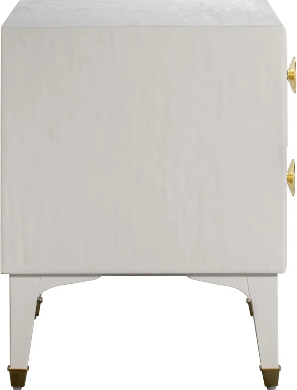 Heather 2-Drawer Nightstand - White