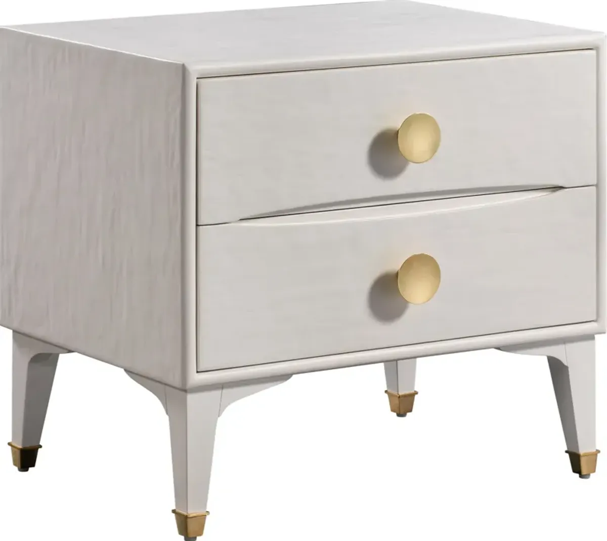 Heather 2-Drawer Nightstand - White