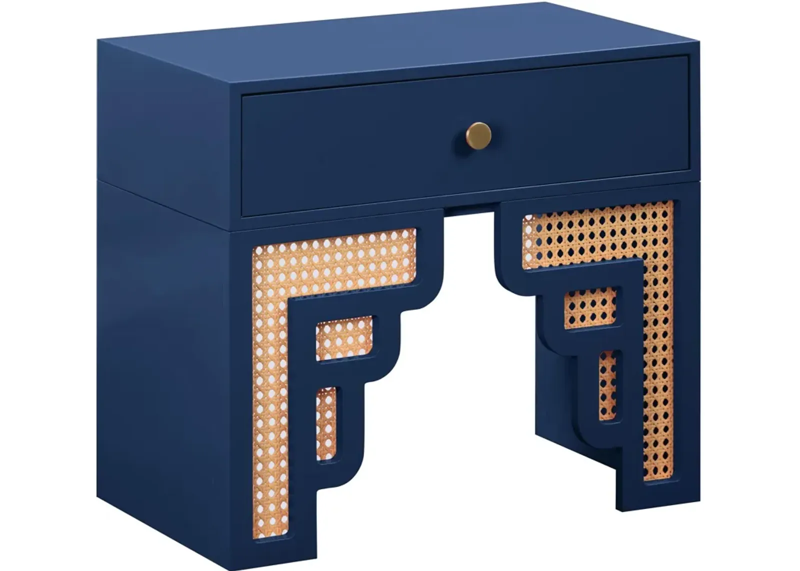 Rue 1-Drawer Nightstand - Navy/Natural