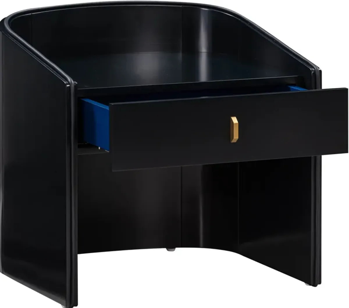 Terran 1-Drawer Nightstand - Black