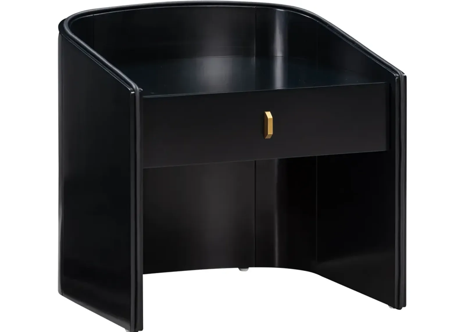 Terran 1-Drawer Nightstand - Black