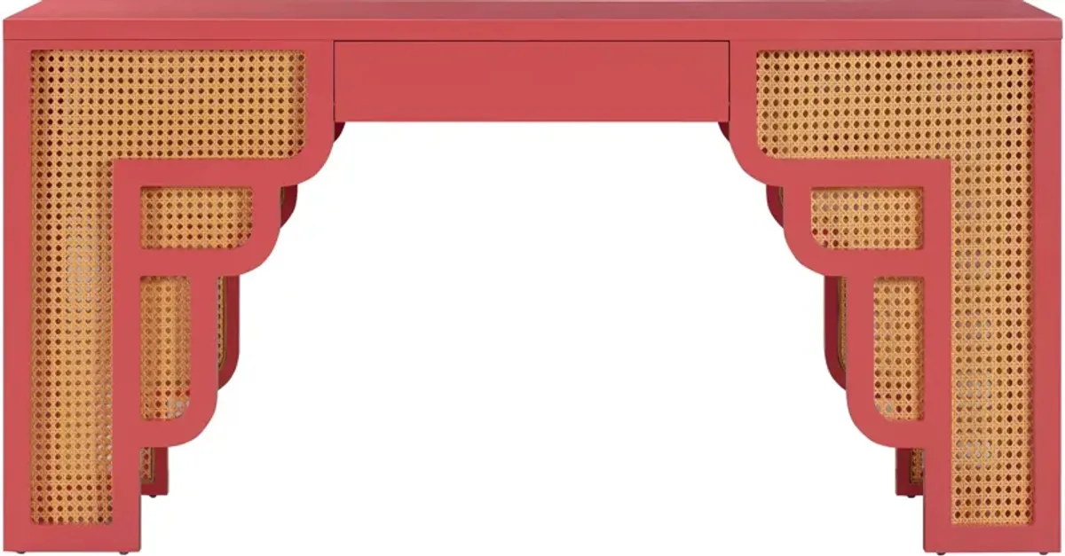 Rue Executive Desk - Pink/Natural