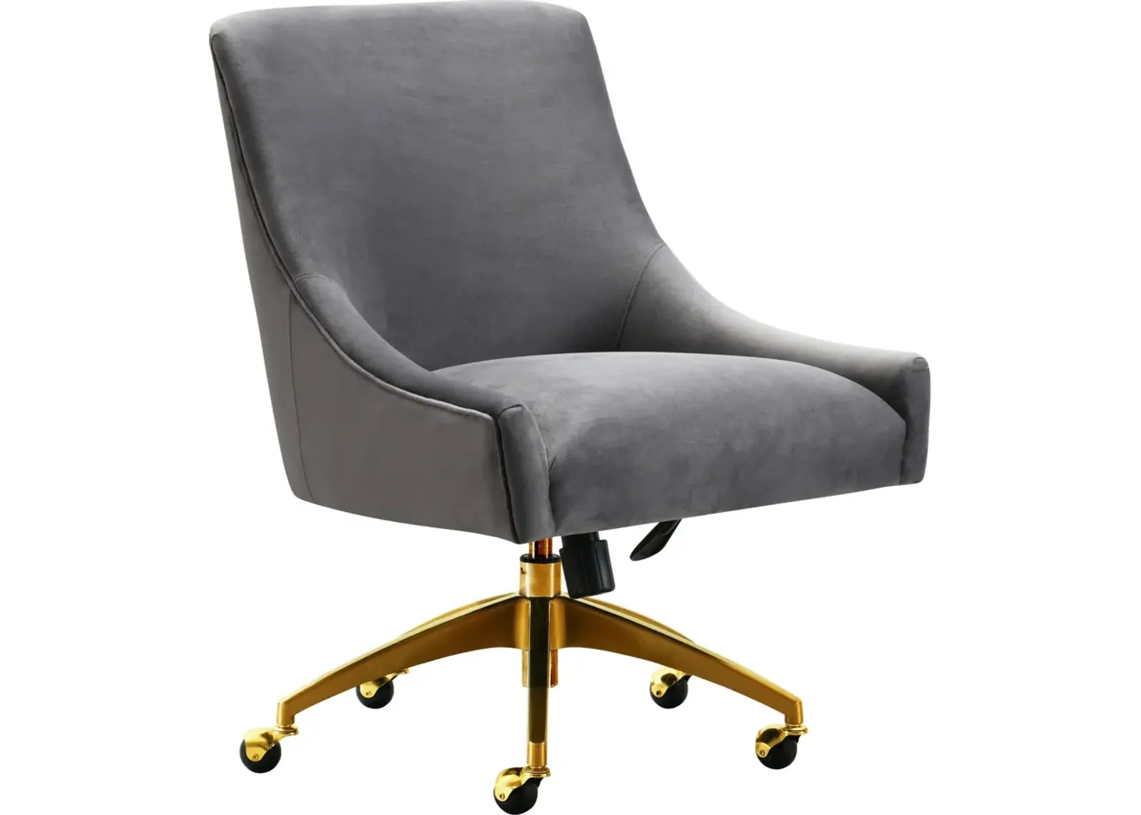 Maddie Upholstered Desk Chair - Gray