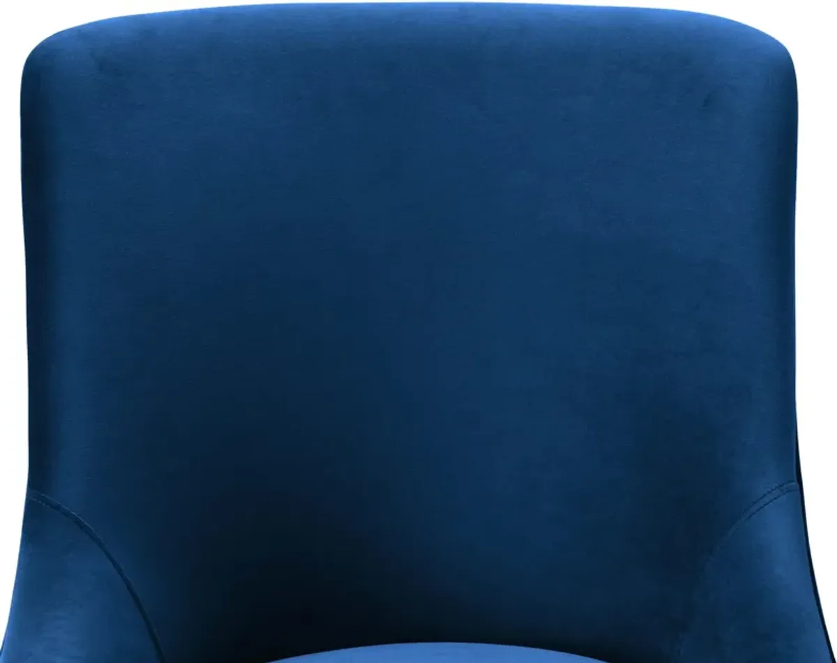 Maddie Upholstered Desk Chair - Navy